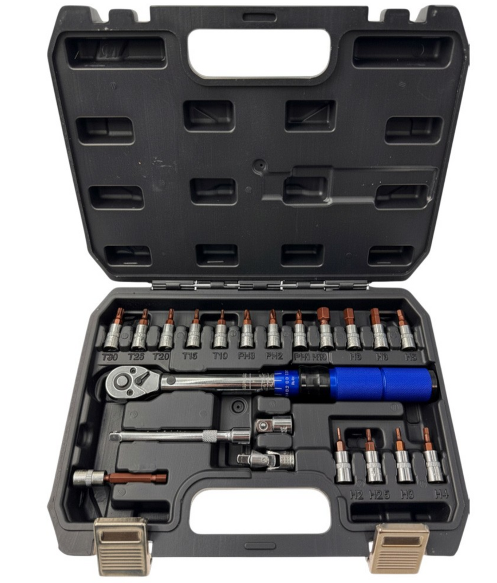 Pöördemomendi võti 1/4" 5-25 Nm 21 tk